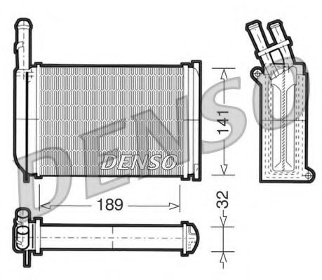 DRR10001 DENSO Heat Exchanger, interior heating
