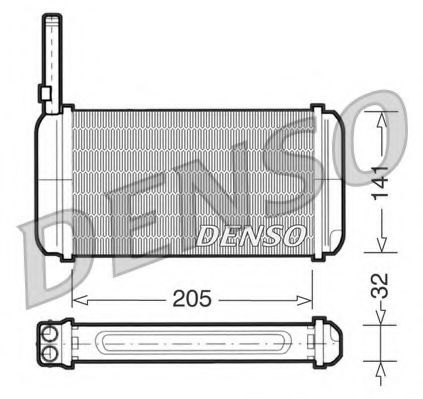 DRR10002 DENSO Heat Exchanger, interior heating