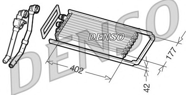 DRR12101 DENSO Heat Exchanger, interior heating