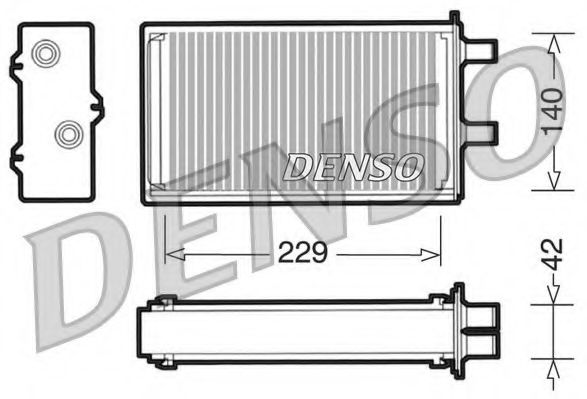 DRR130-01 DENSO Heat Exchanger, interior heating