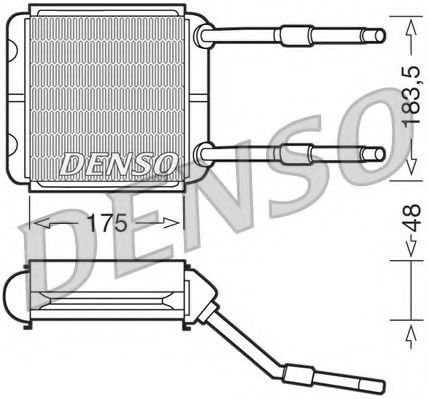 DRR20001 DENSO Heat Exchanger, interior heating