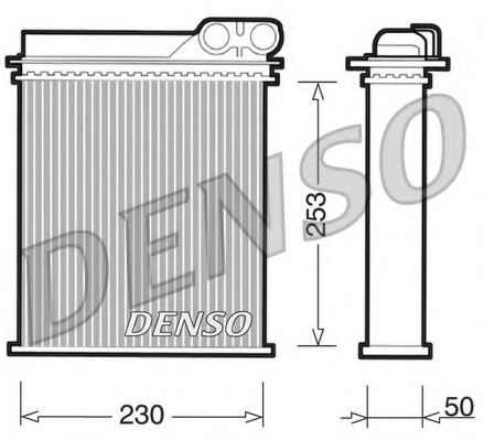 DRR23012 DENSO Heat Exchanger, interior heating