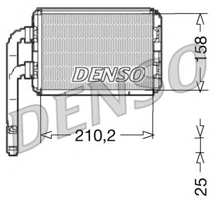 DRR23016 DENSO Отопление / вентиляция Теплообменник, отопление салона