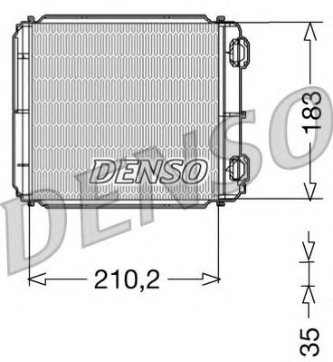 DRR23018 DENSO Heat Exchanger, interior heating