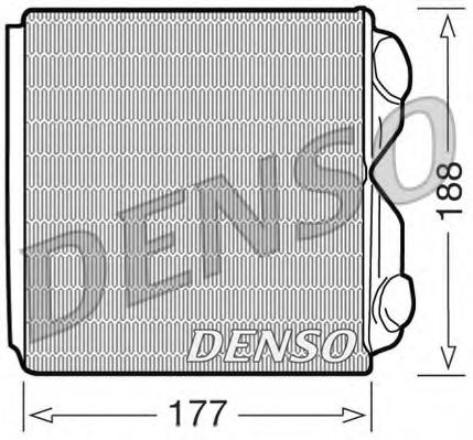 DRR25010 DENSO Heat Exchanger, interior heating