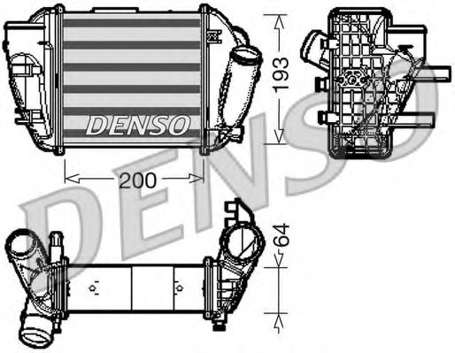 DIT02005 DENSO Система подачи воздуха Интеркулер