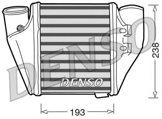 DIT02007 DENSO Intercooler, charger