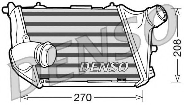 DIT02015 DENSO Intercooler, charger
