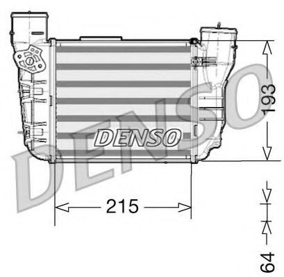 DIT02020 DENSO Интеркулер