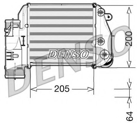 DIT02025 DENSO Система подачи воздуха Интеркулер