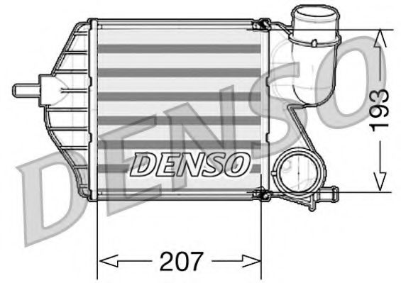 DIT09102 DENSO Интеркулер