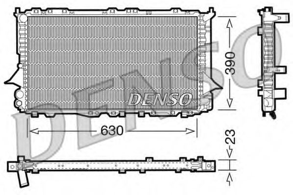DRM02002 DENSO Cooling System Radiator, engine cooling