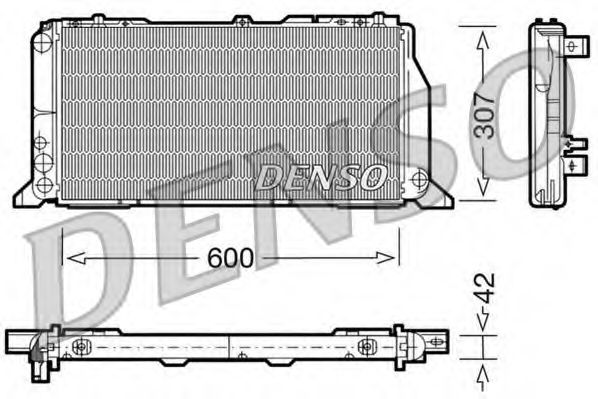 DRM02013 DENSO Радиатор, охлаждение двигателя