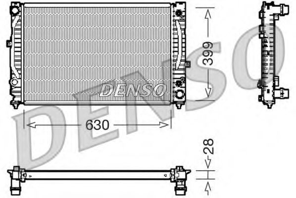 DRM02031 DENSO Cooling System Radiator, engine cooling