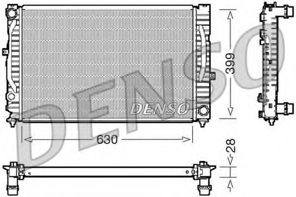 DRM02032 DENSO Cooling System Radiator, engine cooling