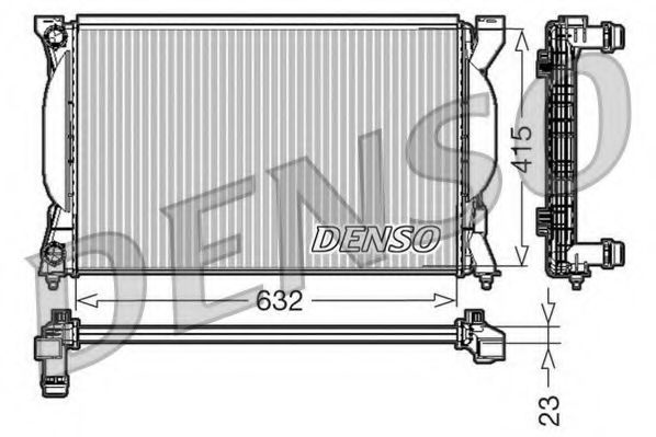 DRM02035 DENSO Cooling System Radiator, engine cooling