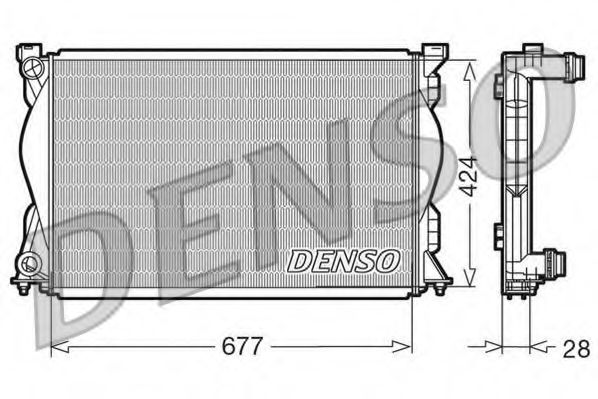 DRM02036 DENSO Cooling System Radiator, engine cooling