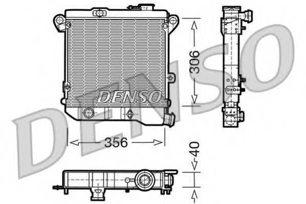 DRM04001 DENSO Cooling System Radiator, engine cooling