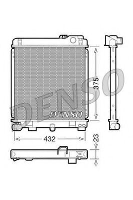 DRM05030 DENSO Cooling System Radiator, engine cooling