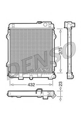 DRM05031 DENSO Cooling System Radiator, engine cooling