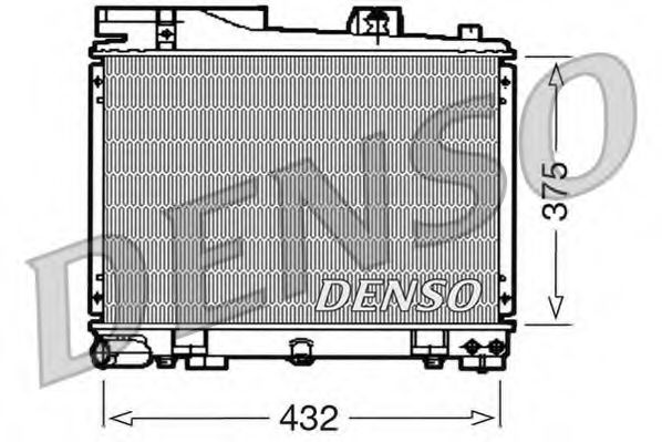 DRM05034 DENSO Cooling System Radiator, engine cooling