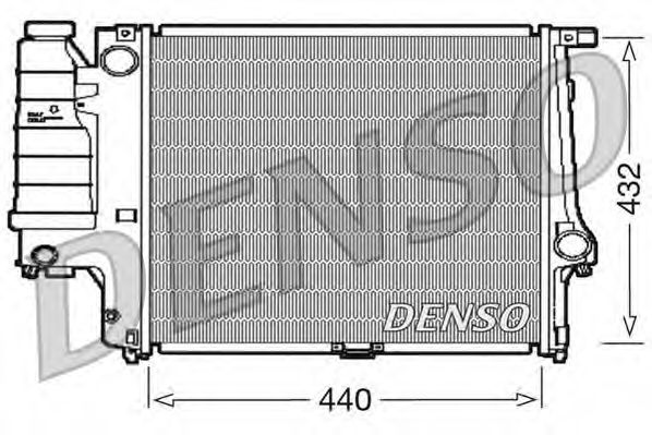 DRM05037 DENSO Cooling System Radiator, engine cooling