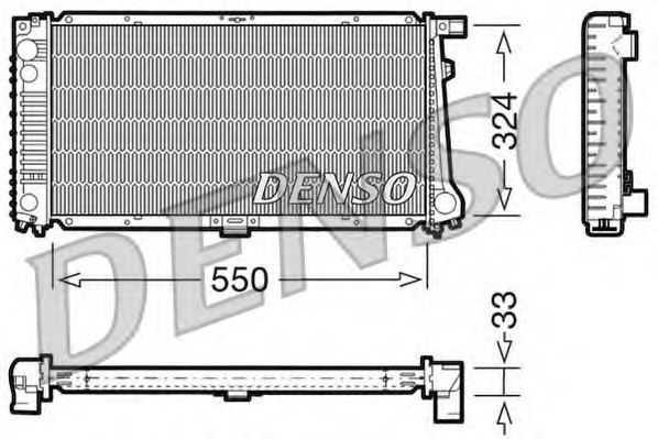 DRM05058 DENSO Radiator, engine cooling