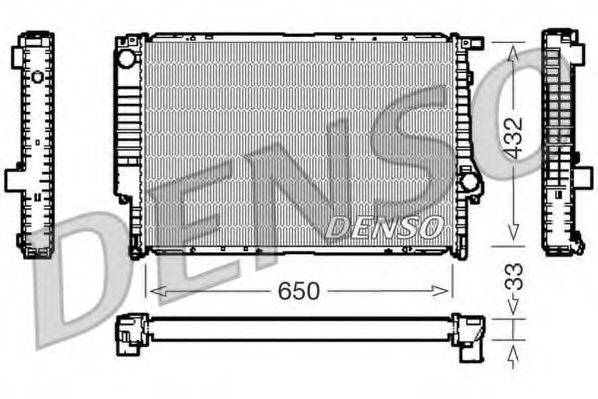 DRM05066 DENSO Cooling System Radiator, engine cooling