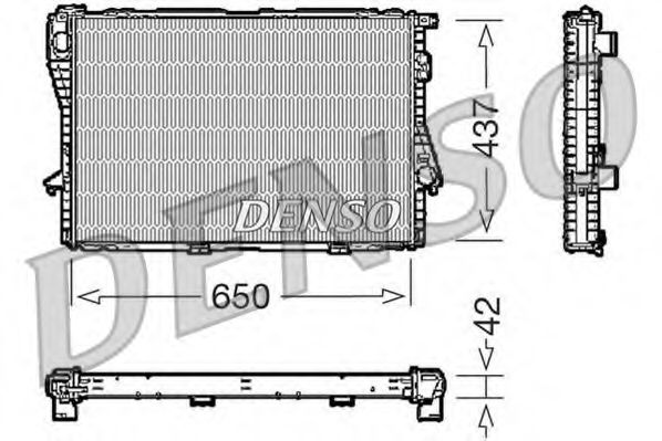 DRM05068 DENSO Cooling System Radiator, engine cooling