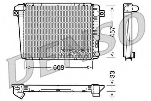 DRM05072 DENSO Cooling System Radiator, engine cooling