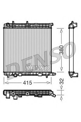 DRM07010 DENSO Cooling System Radiator, engine cooling