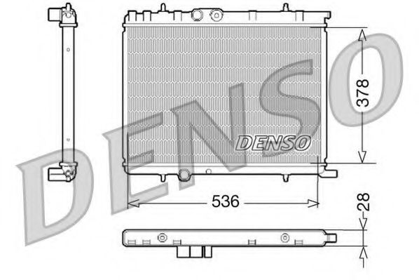 DRM07021 DENSO Cooling System Radiator, engine cooling