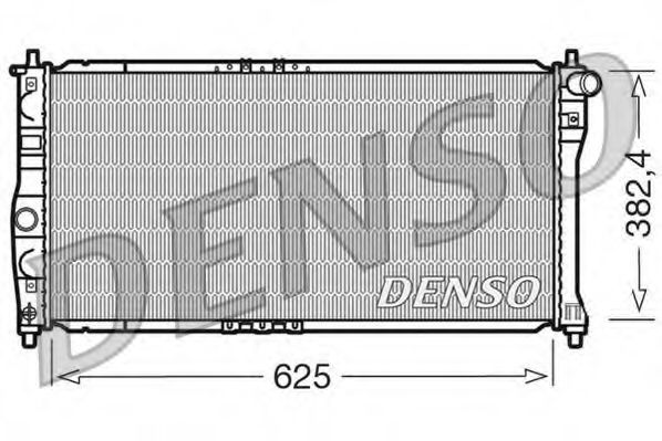 DRM08002 DENSO Cooling System Radiator, engine cooling