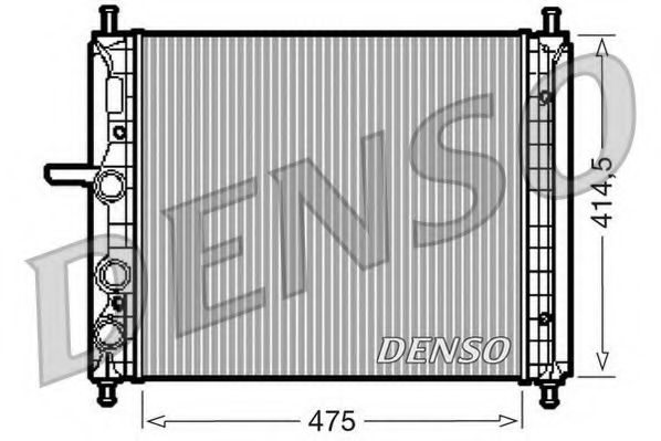DRM09034 DENSO Cooling System Radiator, engine cooling