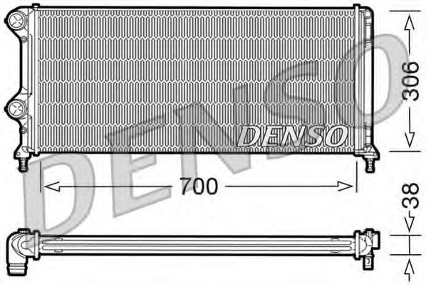 DRM09060 DENSO Radiator, engine cooling