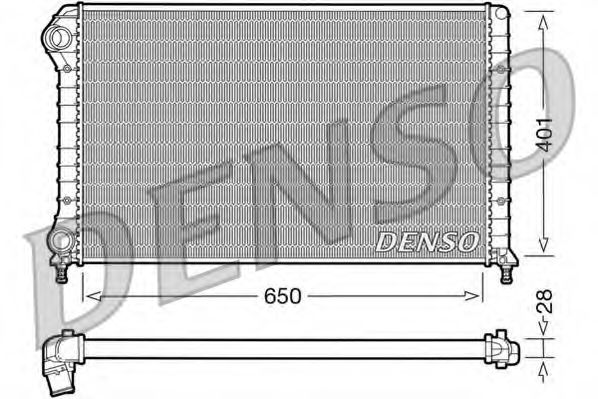 DRM09061 DENSO Cooling System Radiator, engine cooling
