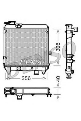 DRM09081 DENSO Cooling System Radiator, engine cooling
