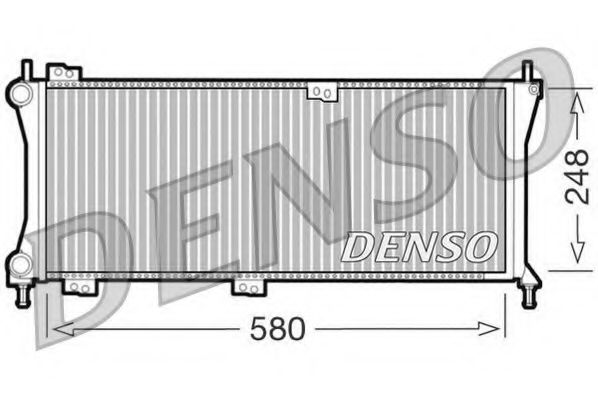 DRM09083 DENSO Cooling System Radiator, engine cooling