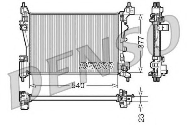 DRM09109 DENSO Cooling System Radiator, engine cooling