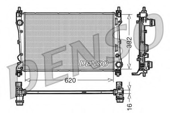 DRM09113 DENSO Cooling System Radiator, engine cooling