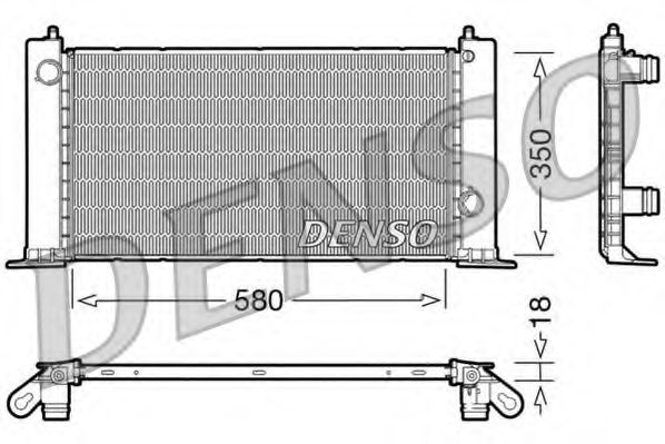 DRM09121 DENSO Radiator, engine cooling