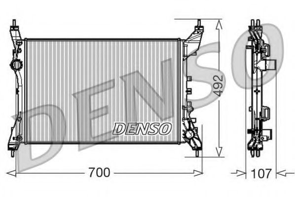 DRM09170 DENSO Cooling System Radiator, engine cooling