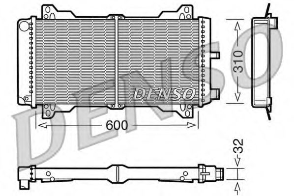 DRM10014 DENSO Cooling System Radiator, engine cooling