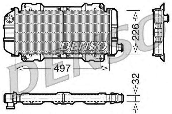 DRM10017 DENSO Cooling System Radiator, engine cooling