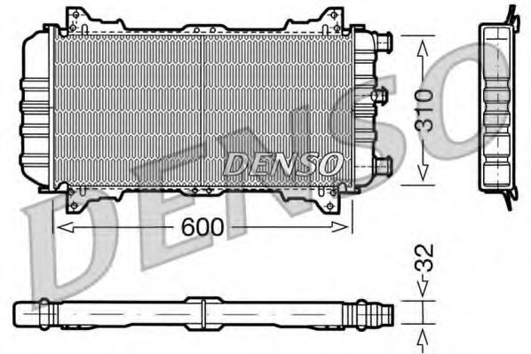 DRM10018 DENSO Cooling System Radiator, engine cooling