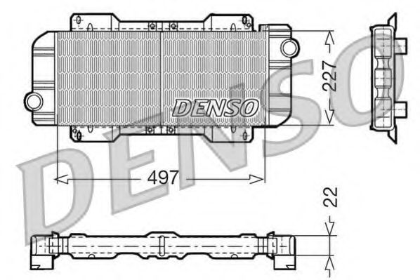 DRM10019 DENSO Radiator, engine cooling