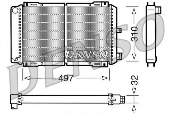DRM10031 DENSO Radiator, engine cooling