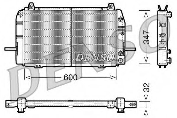 DRM10084 DENSO Охлаждение Радиатор, охлаждение двигателя