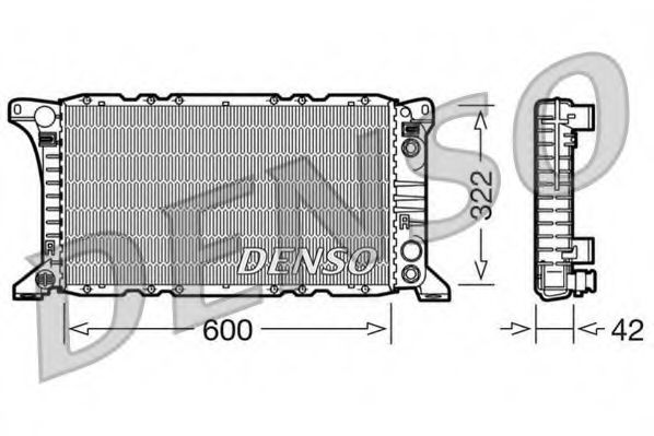 DRM10092 DENSO Cooling System Radiator, engine cooling