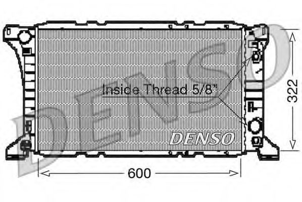 DRM10096 DENSO Cooling System Radiator, engine cooling
